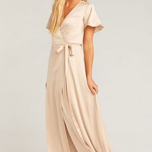 Showmeyourmumu Noelle flutter wrap sleeve dress